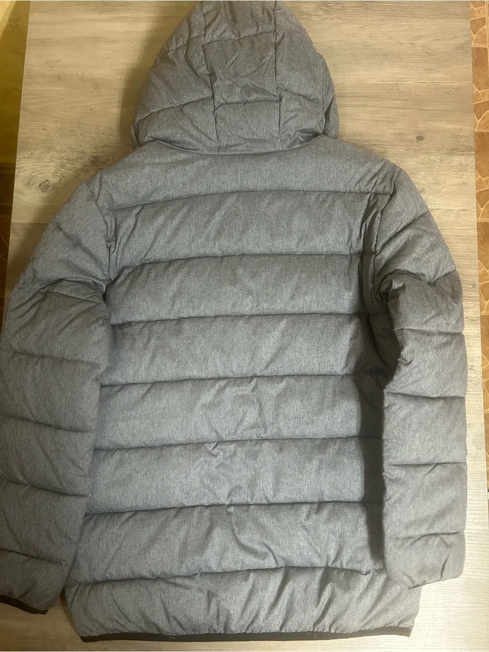 Under Armour Gray Hooded YouthXL Puffer Jacket